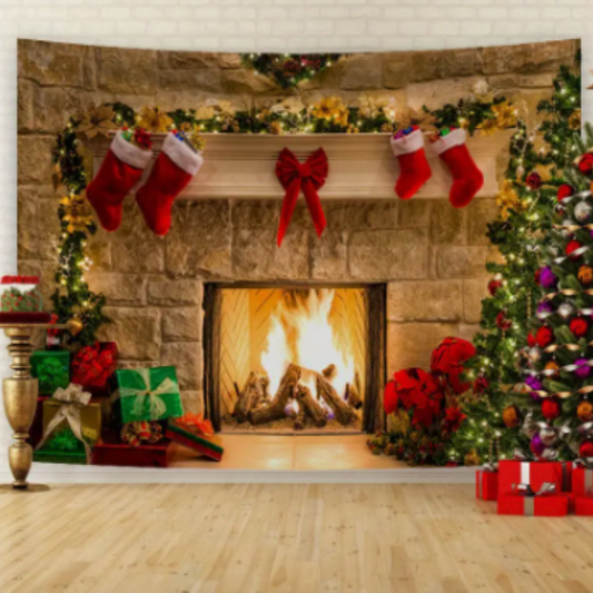 Fireplace Magic - Fondo Festivo Navideño