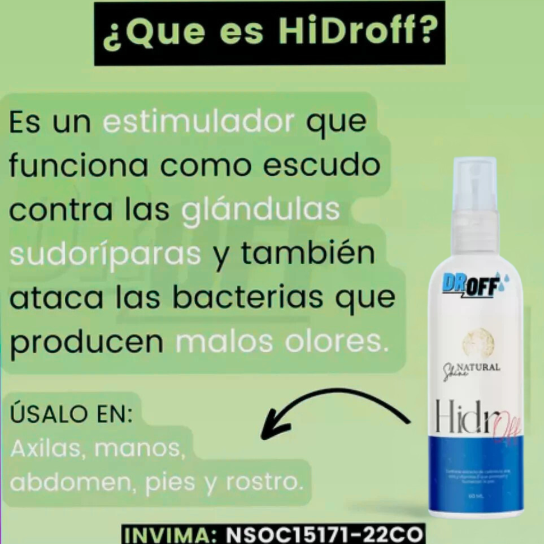 Hidroff Control - Solución Antitranspirante