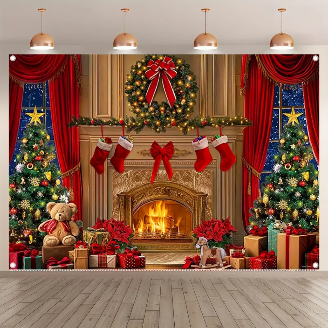 Fireplace Magic - Fondo Festivo Navideño