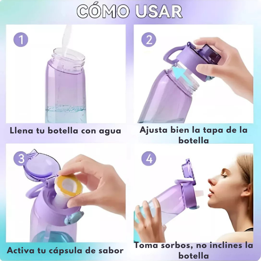 FlavorBottle™ - Termo Saborizado Saludable